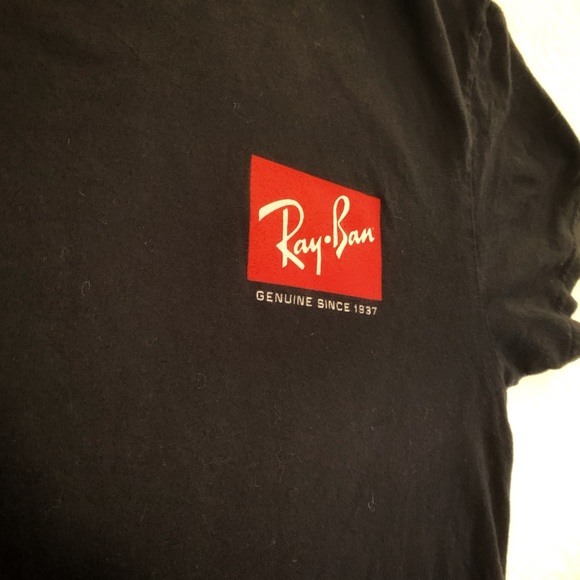 Ray-Ban Never Hide Black T shirt Size S - Picture 5 of 6